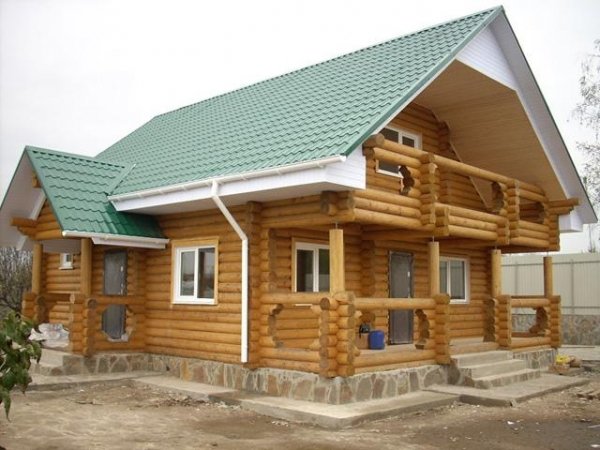 Срубы из оцилиндрованого бревна