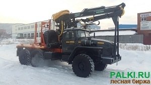 Лесовоз Урал 2022 г.в. 273 л/с с манипуляторами Доставка по России Лизинг