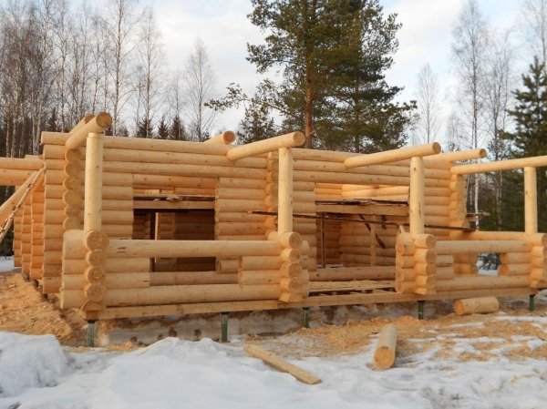 струганное бревно, лафет