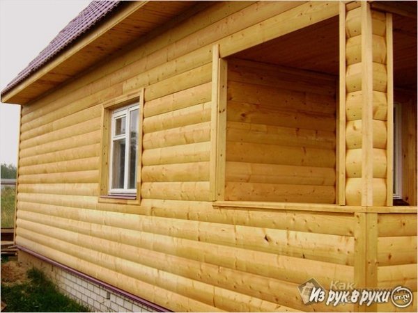 Блок-хаус(имитатор бревна)