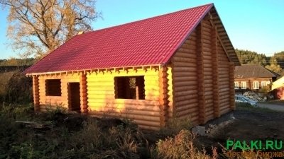 Оцилиндрованное бревно 200-260 мм.