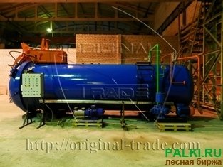 Автоклав, установка для пропитки сушки древесины, стройматериалов, столбов (лэп), шпалы (жд).