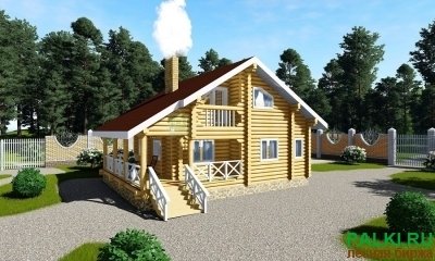 Дом из оцилиндрованного бревна