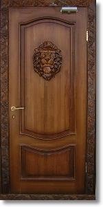Двери эксклюзивные, с резьбой дуб, ясень, каштан